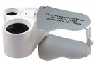 LED-belyst dobbel lupe – 10x20 mm og 20x11 mm thumbnail