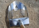 Sito 8, sandscoop i rustfritt stål, med runde hull thumbnail
