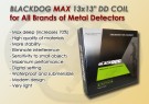 Blackdog Max 13 x 13 tommer DD coil for Garrett Ace 200i / 300i / 400i thumbnail
