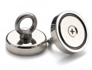 Supermagnet ca 110 kg løftekraft. Bolt og øyemutter. thumbnail