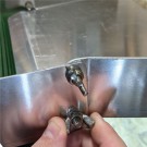 Aluminium vaskerenne med rillet gummimatte, 87 cm lang, 35 cm bred thumbnail