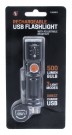 USB oppladbar LED lommelykt. 500 Lumen. Justerbar spredning. Lyser godt! thumbnail