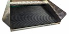 Aluminium vaskerenne med strekkmetall, miners moss, teppe og gummiriller. 69 cm. thumbnail