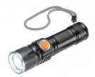 USB oppladbar LED lommelykt. 500 Lumen. Justerbar spredning. Lyser godt! thumbnail