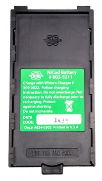 Oppladbart batteri, Whites DFX, MXT, XLT, M6, VX3