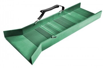 Vaskerenne / sluice box av ABS plastmateriale. 76 x 25 cm.