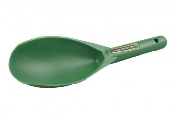 Meget solid hardplast sandspade / scoop. Grønn